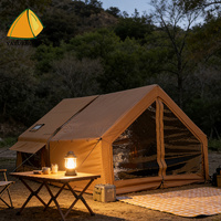 Tente gonflable Mushe Summer Night 6.3+Expansion en coton, une chambre, un salon, 5-8 personnes, ouverture automatique rapide, portable