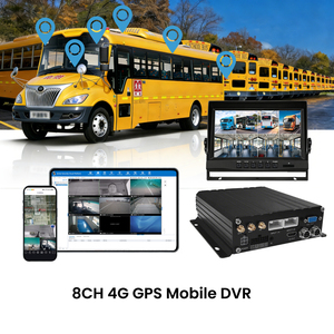 Grabadora <span class=keywords><strong>de</strong></span> Video Móvil SD <span class=keywords><strong>de</strong></span> 8 Canales con 4G WIFI GPS H.264 AHD1080P, Gestión <span class=keywords><strong>de</strong></span> Flota en Línea MDVR para Camiones Refrigerados, CMSV6 - Product Image 2