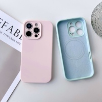 Étui de téléphone magnétique en silicone, charge sans fil, antichoc, étanche, support magnétique compatible avec 17/15/14/13 Pro