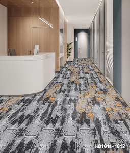 Dalles <span class=keywords><strong>de</strong></span> <span class=keywords><strong>moquette</strong></span> modernes à motifs emboîtables, pour usage commercial et domestique, 100x25cm, lavables, auto-adhésives, antidérapantes, écologiques, en PVC - Product Image 1