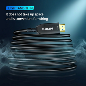 <span class=keywords><strong>สาย</strong></span> HDMI 2.1 AOC 8K 60Hz ความเร็วสูงพิเศษ 48Gbps <span class=keywords><strong>สาย</strong></span>ไฟเบอร์ HDMI ชุบทอง ตัวเรือนโลหะผสมสังกะสี รองรับ EARC สำหรับการเชื่อมต่อระยะไกล - Product Image 2