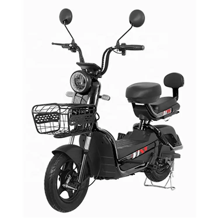 Motocicleta eléctrica para adultos con dos pedales asistida, ciclomotor eléctrico con batería de plomo ácido de 500W, bicicleta eléctrica de 48V