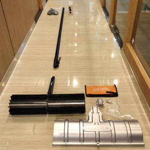 Machine de nettoyage de panneaux solaires série C21, brosse rotative électrique, nettoyeur de modules photovoltaïques avec tige télescopique de 7,2 m pour le lavage à l'eau - Product Image 2