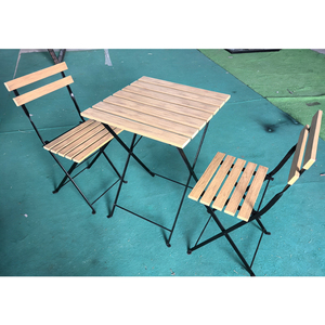 Muebles de Jardín Baratos para Exteriores, Mesas y Sillas Plegables de Metal con Recubrimiento en Polvo para Jardín y Balcón - Product Image 4