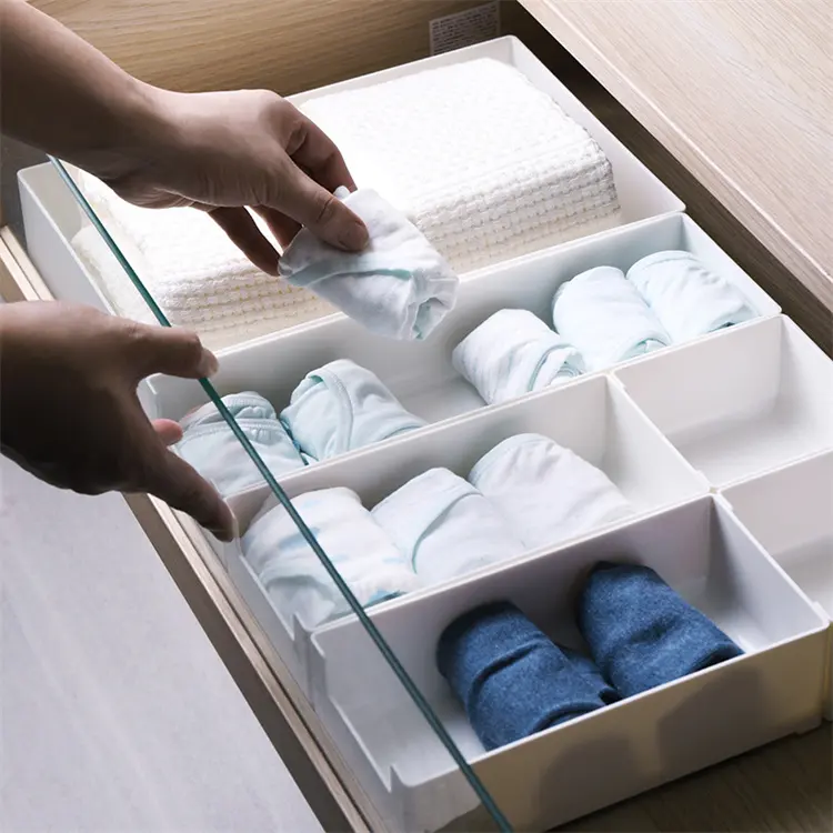 high quality hot Combined drawer sorting storage box white stackable plastic box ABS storage box