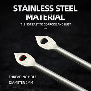 Móc dù bằng thép không gỉ hai lớp có hiệu ứng phát sáng phát sáng có tay cầm dài Jig thu hút cá trong bóng tối - Product Image 5