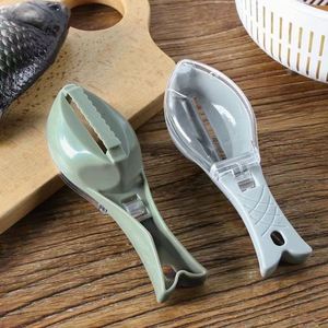 Utensilios de Cocina con Tapa, Herramienta Manual para Desescamar Pescado y Eliminar Escamas - Product Image 4