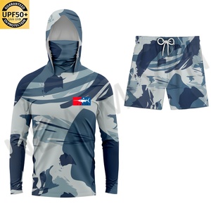 Chemise de pêche personnalisée UPF50+ anti-UV camouflage à manches longues respirante pour homme - Product Image 1