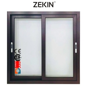 Zekin หน้าต่างบานเลื่อนอลูมิเนียมกันน้ำกันลมพร้อมกระจกหน้าต่างกระจกหุ้มฉนวนพื้นที่ชายฝั่งทะเล - Product Image 4