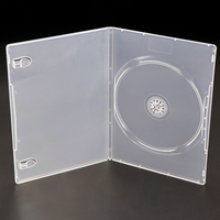 WEISHENG Boîtier de remplacement fin en plastique pour DVD, CD, Blu-ray, vide, simple ou double, 7mm 9mm