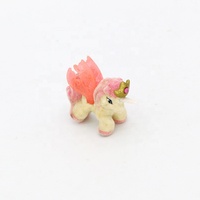 Fabrication chinoise floquée figurines de Noël poupées poney flocage petits jouets