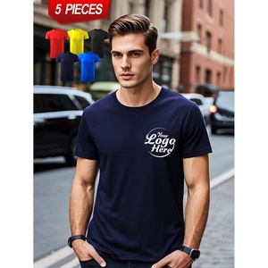 Camisetas Deportivas Urbanas para Hombre, Modernas, de Manga Corta, 100% Algodón, Estampadas, Transpirables, Anti-Pilling - Product Image 4