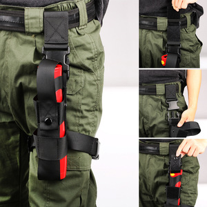 Bolso Táctico de Nylon para Muslo, Ajustable, para Gas Pimienta/Botella de Agua/Extintor, Impermeable, Abierto por Arriba, para Pierna Izquierda/Derecha - Product Image 3