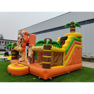 <span class=keywords><strong>Castillo</strong></span> Inflable con Tobogán Temático del Rey León, <span class=keywords><strong>Castillo</strong></span> Hinchable Comercial con Animales <span class=keywords><strong>de</strong></span> la Selva para Fiestas al Aire Libre - Product Image 2