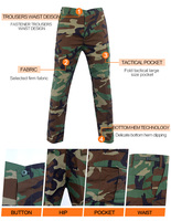 Uniforme BDU de style classique, uniforme de camouflage jungle américain