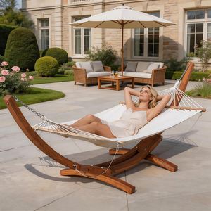 Support de hamac en bois de luxe Navyice, en mélèze russe, capacité 200 kg, grand format 420 cm, vente en gros en conteneur 40HQ FCL - Product Image 2