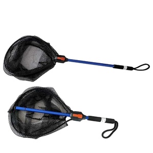 Style2 Offre Spéciale remplacement <span class=keywords><strong>carpe</strong></span> mouche filet <span class=keywords><strong>de</strong></span> pêche pliable pêche épuisette poignée en aluminium filets <span class=keywords><strong>de</strong></span> pêche en caoutchouc - Product Image 1