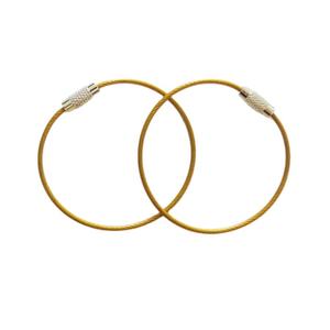 Llavero de Alambre EWANG con Anillas y Cierre de Rosca de Acero Inoxidable - Product Image 3