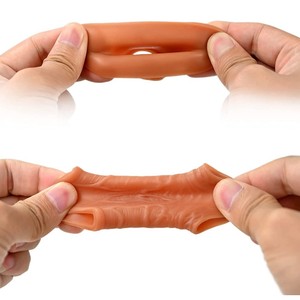 Ensemble d'anneaux péniens, 3 types différents d'anneaux de pénis en silicone liquide avec design à boucle pour les couples - Product Image 3