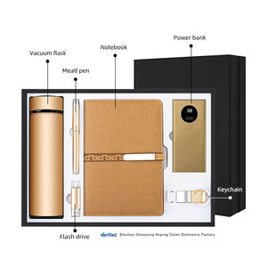 कस्टम ब्रांड नई ए 5 सादे नोटबुक कुंजी श्रृंखला प्रचार थर्मोमोस और पेन 32 जी यूएसबी फ्लैश ड्राइव पावर बैंक उपहार सेट आइटम आइटम - Product Image 3