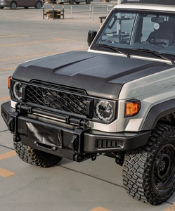 Kit carrosserie YICKU pour Toyota <span class=keywords><strong>Land</strong></span> <span class=keywords><strong>Cruiser</strong></span> <span class=keywords><strong>Série</strong></span> <span class=keywords><strong>7</strong></span>, kits de style de capot modifiés, lifting avant, matériau en fibre de carbone, couvre-capot Toyota LC 7s - Product Image 5