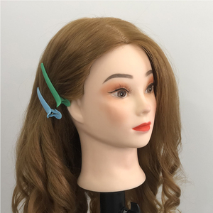 Cabeza <span class=keywords><strong>de</strong></span> Maniquí <span class=keywords><strong>de</strong></span> pelo dorado con cabello humano y sin maquillaje para peluquería y maquillaje, cabeza <span class=keywords><strong>de</strong></span> entrenamiento <span class=keywords><strong>de</strong></span> muñeca <span class=keywords><strong>de</strong></span> cosmetología, <span class=keywords><strong>precio</strong></span> al por mayor - Product Image 3
