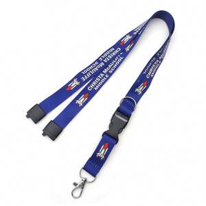 New Trends Custom Printed Polyester ID Lanyard with Silk Screen Printing <b>Hook</b> Accessories Eco-Friendly & Durable - Product Image 2