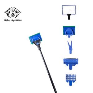 Ensemble de nettoyage d'<span class=keywords><strong>aquarium</strong></span> en verre 5 outils dans un ensemble brosse filet à poisson pelle à gravier pince à herbe dissolvant d'algues - Product Image 4