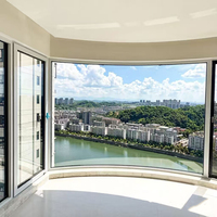 Fenêtres à battants en aluminium pour maisons, à rupture de pont thermique, ouverture vers l'intérieur, fenêtre à auvent, triple vitrage isolant, cadre en aluminium