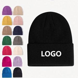 Bonnets d'hiver unisexes personnalisés avec logo d'usine, échantillon rapide, 100% acrylique, bonnets tricotés, bonnets jacquard - Product Image 1
