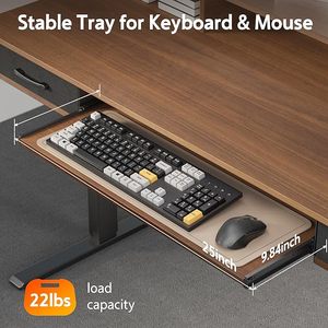 63인치 모던 홈오피스 스탠딩 데스크 컨버터블 인체공학적 디자인 원목 키보드 트레이 높이 조절 좌식 입식 겸용 테이블 2 - Product Image 4