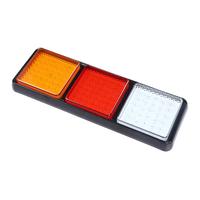 Feu arrière combiné pour camion et remorque, homologué Emark, grande taille, 12V/24V, IP67, 97 LED, avec fonctions d'indicateur, stop et marche arrière