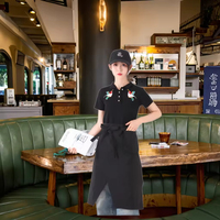 Celemek Chef Setengah Badan Custom, Celemek Server Setengah Badan untuk Sublimasi, Celemek Setengah Badan untuk Kebersihan