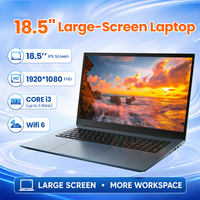 Nouvel ordinateur portable 18,5 pouces Intel Core I3-10100Y 8 Go de RAM 256 Go de SSD FHD IPS WiFi 6 Type-C Prise EU Clavier anglais pour entreprise