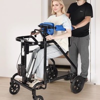 Déambulateur réglable pour soins à domicile et rééducation hospitalière, aide à la marche pour enfants handicapés, personnes âgées, aide à la marche debout