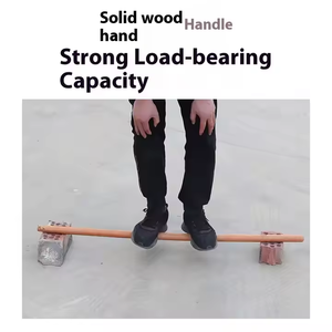 Rastrillo de acero al manganeso de grado industrial Grada de clavos de 9 dientes Mango largo Grada agrícola y de jardín Multifuncional - Product Image 4