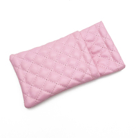 Étui à lunettes de luxe personnalisé pour enfants en cuir PU rose, emballage pour lunettes optiques, pochette pour lunettes de soleil