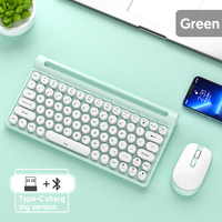 Diskon besar baru Tipe C untuk Bluetooth dan 2.4G Mode ganda Keyboard nirkabel Mouse Kombo Keyboard komputer