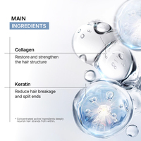 Pallamina Paket Perawatan Rambut Profesional Shampoo dan Kondisioner Dengan Kolagen dan Keratin untuk Rambut Kusut dan Rapuh Perlengkapan Salon