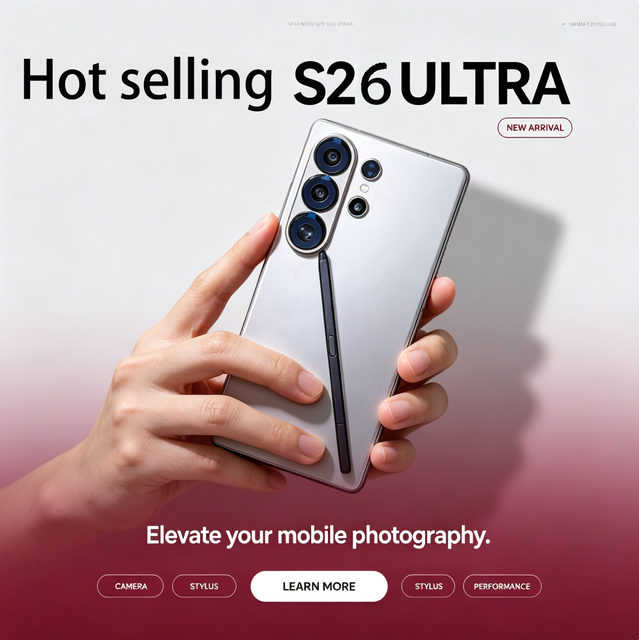 Original S26 Ultra 5g smartphone 16+1TB 5G LTE 108MP 144Hz Deca Core Support Global Unlocked Mobile Phone