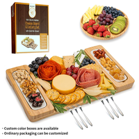Nouvelles idées de produits 2024 planches à découper en gros pour cuisine-ensemble de planches à découper en bambou Gadgets de cuisine cadeau personnaliser idées cadeaux