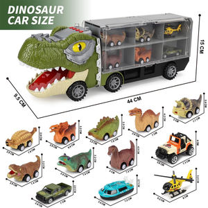<span class=keywords><strong>Camion</strong></span> Monstre <span class=keywords><strong>Dinosaure</strong></span> Jouet avec Fonction de Recul et de Friction, Véhicule <span class=keywords><strong>Transporteur</strong></span> pour Enfants Filles et Garçons - Product Image 5