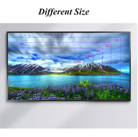 Écran vidéo mural LCD de 49 pouces avec connecteur 3,5 mm, configuration 2x2 ou 3x3, pour la signalisation en magasin avec fonction SDK