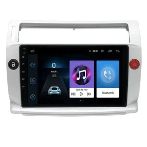 Android reproductor de radio para coche para Citroen C4 C-triunfo C-Quatre 2004-2009 Unidad de pantalla táctil de navegación gps ESTÉREO