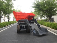 Mini-dumper automoteur sur chenilles en caoutchouc pour travaux de construction