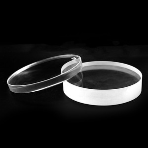 <span class=keywords><strong>Vetro</strong></span> Ottico Piatto Rotondo in Borosilicato <span class=keywords><strong>Pyrex</strong></span> Bianco Personalizzato per Finestre di Ispezione Caldaie - Product Image 1