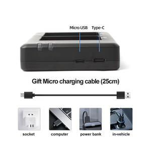 Lot de 2 batteries rechargeables A-7a 10400mAh avec chargeur pour caméras <span class=keywords><strong>Arlo</strong></span> Go 2/<span class=keywords><strong>Pro</strong></span> <span class=keywords><strong>3</strong></span>/XL <span class=keywords><strong>Pro</strong></span> 4/XL et VMA5400 en stock, garantie 1 an - Product Image 3