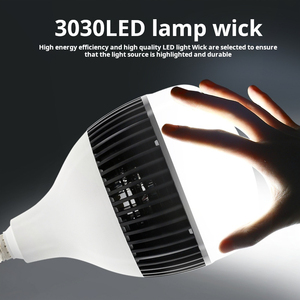 נורת <span class=keywords><strong>LED</strong></span> בעוצמה גבוהה, אור יום לבן 6500k <span class=keywords><strong>LED</strong></span> נורת וואט גבוהה סלון מקורה מוסך מחסן מנורת תאורה סופר בהירה - Product Image 4