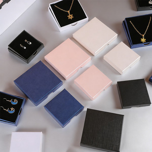 Caja de Joyería de Cartón Ecológica con Logotipo Personalizado del Proveedor, Forro de Esponja Negra, para Collar, Anillo, Colgante, Día de San Valentín - Product Image 3