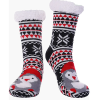 Noël nouvel an chaud flou confortable doux chaussette chaud polaire doublure tricot antidérapant épais hiver maison chaussettes